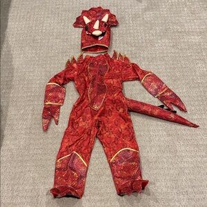 Red DinosaurTriceratops Kids Costume